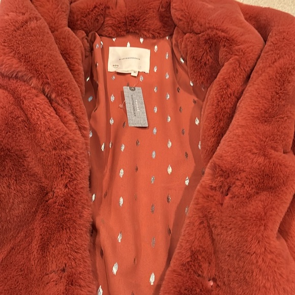 Brand new with tags beautiful SP Anthropologie fuzzy coat! - Picture 2 of 2
